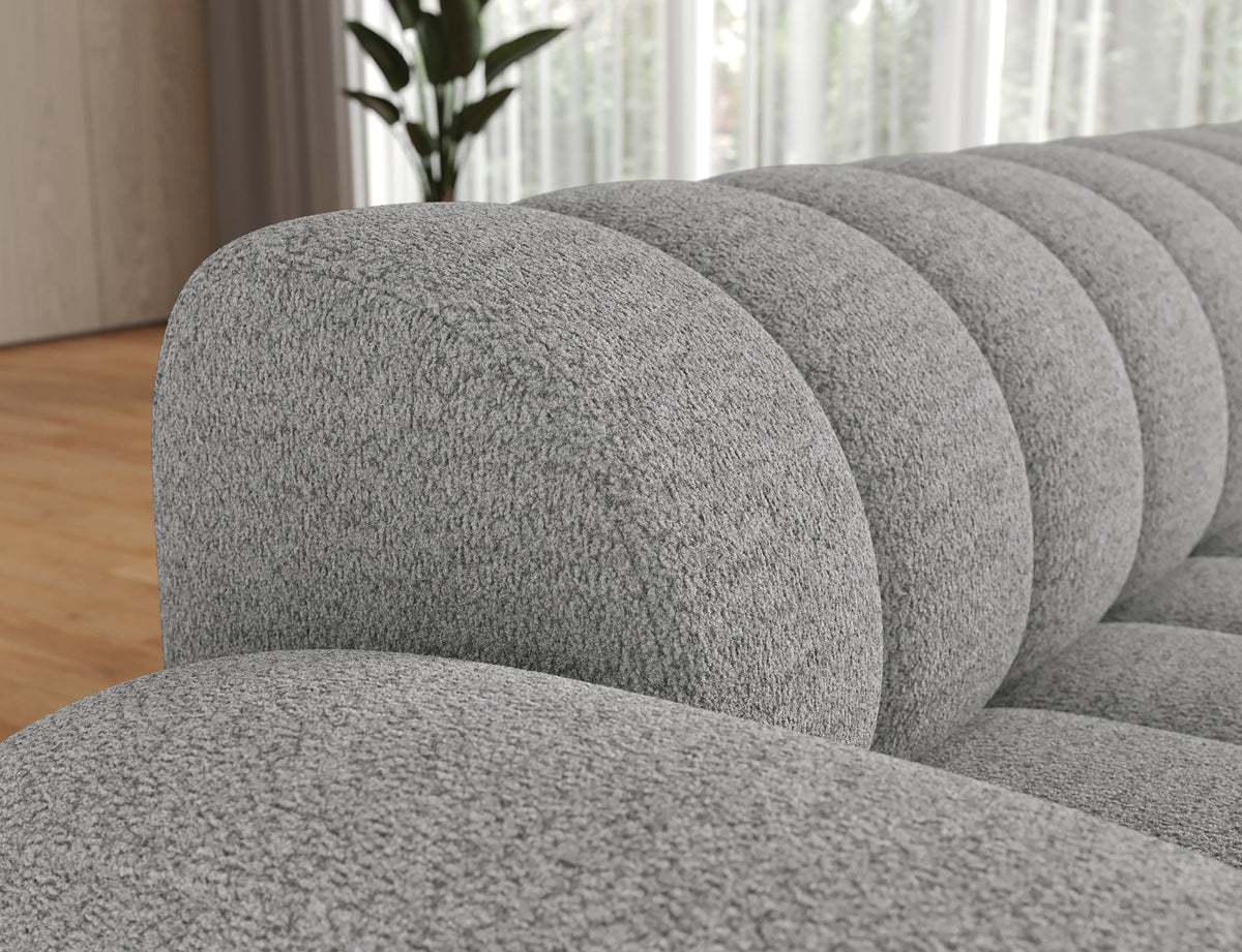 Villeo Sleeper Extendible Corner Chaise Sofa - Dark Grey