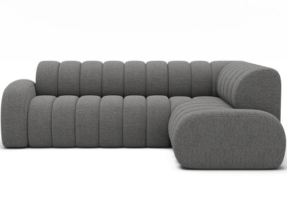 Villeo Sleeper Extendible Corner Chaise Sofa - Dark Grey