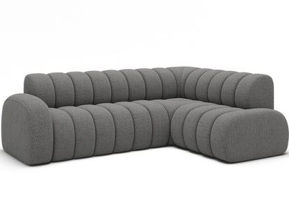 Villeo Sleeper Extendible Corner Chaise Sofa - Dark Grey