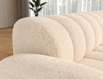 Villeo Sleeper Extendible Corner Chaise Sofa - Ivory