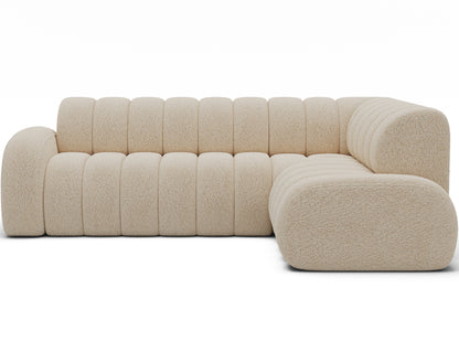 Villeo Sleeper Extendible Corner Chaise Sofa - Ivory