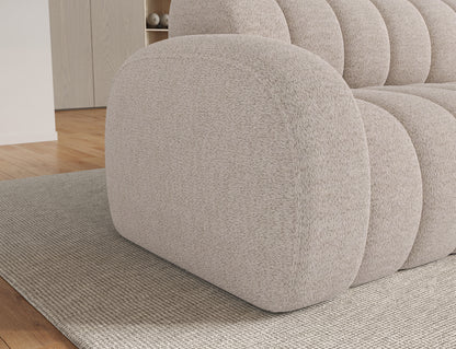Villeo Sleeper Extendible Corner Chaise Sofa - Taupe