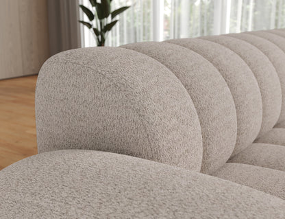 Villeo Sleeper Extendible Corner Chaise Sofa - Taupe