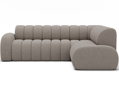 Villeo Sleeper Extendible Corner Chaise Sofa - Taupe