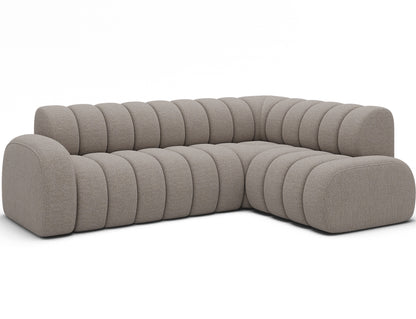 Villeo Sleeper Extendible Corner Chaise Sofa - Taupe