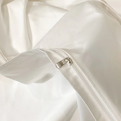 Royal Retreat Gold Edging Embroidered 1000 TC Duvet Set - White