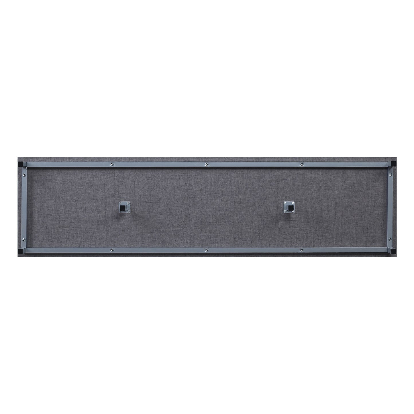 Firey 60" TV Stand/Fireplace with Glass Shelves - Grey Gloss