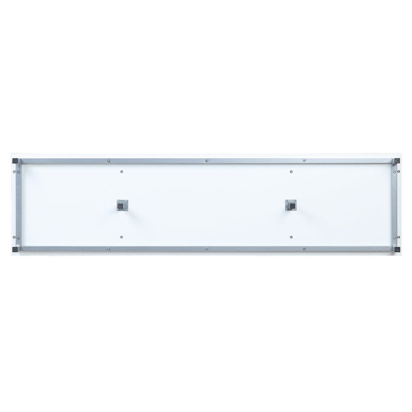 Firey 60" TV Stand/Fireplace with Glass Shelves - White Gloss
