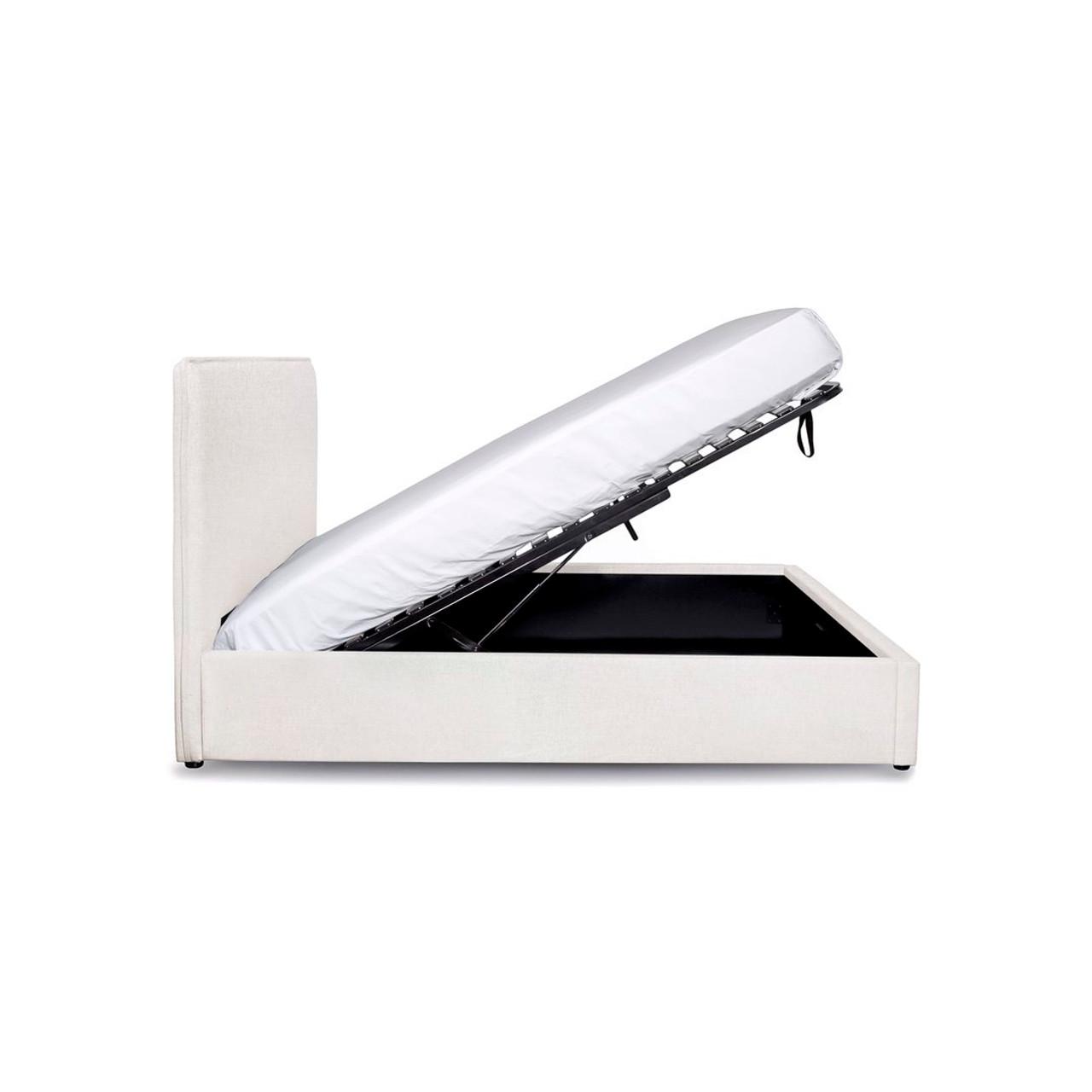 ReForm Creative Home Watkins Platform Storage Bed - Cream Free Delivery USA & Canada