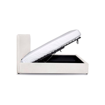 ReForm Creative Home Watkins Platform Storage Bed - Cream Free Delivery USA & Canada