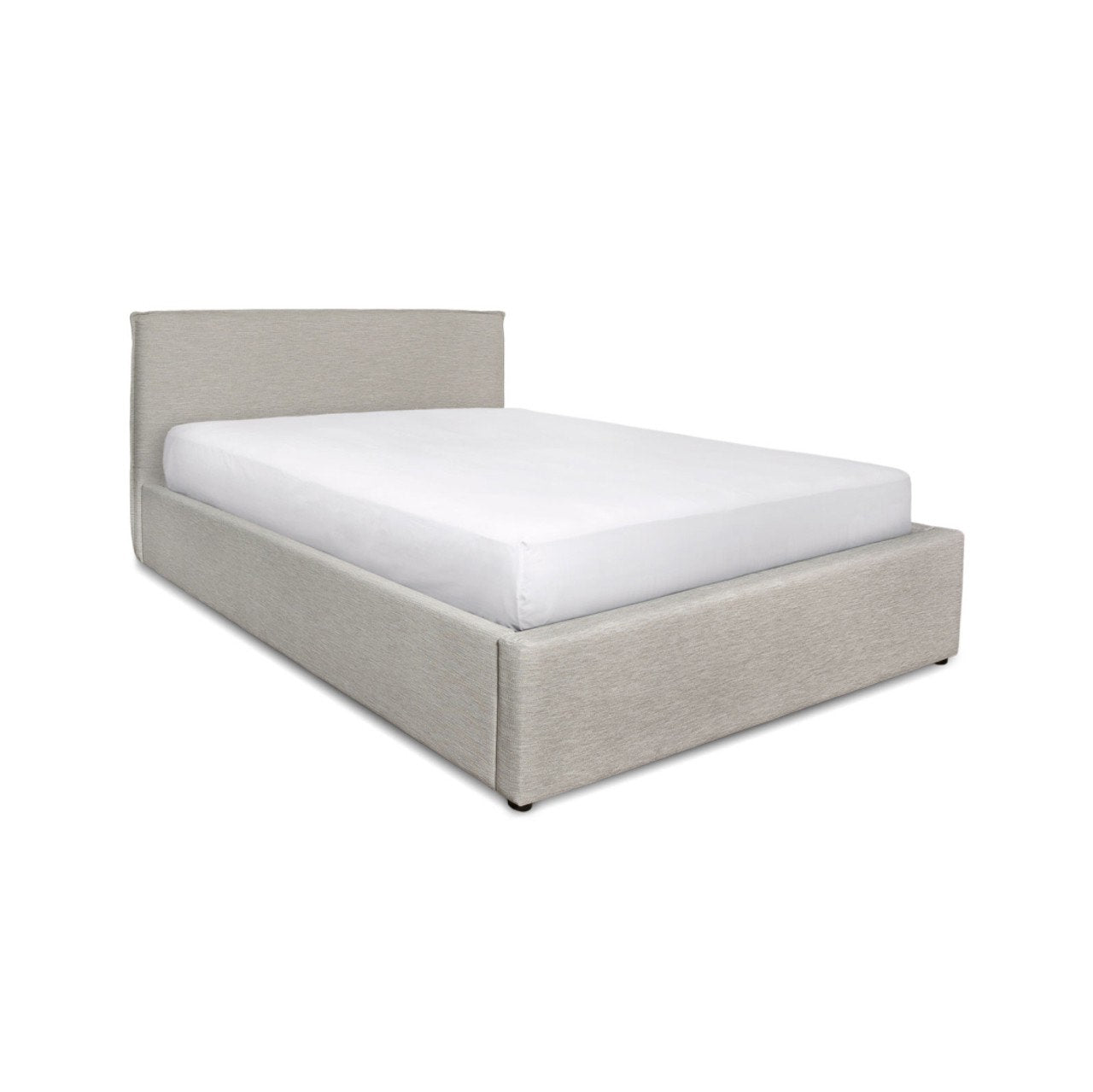 Seine Upholstered Storage Bed - Sand