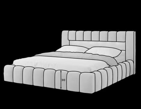 ReForm Creative Home Lamica Upholstered LED Storage Platform Bed - Emerald Green Free Delivery USA & Canada