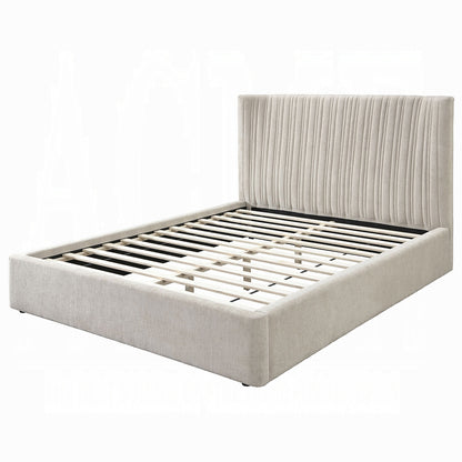 ReForm Creative Home Alsace Luxury Upholstered Bed - Beige-Free Delivery-USA & CANADA