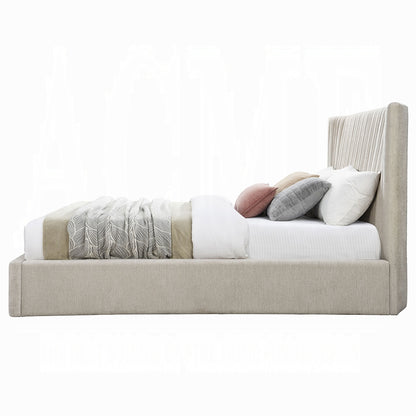 ReForm Creative Home Alsace Luxury Upholstered Bed - Beige-Free Delivery-USA & CANADA