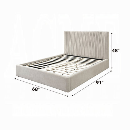 ReForm Creative Home Alsace Luxury Upholstered Bed - Beige-Free Delivery-USA & CANADA