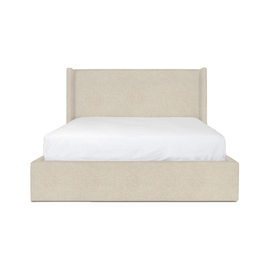 Lourdes King Drawer Storage Bed - Cream