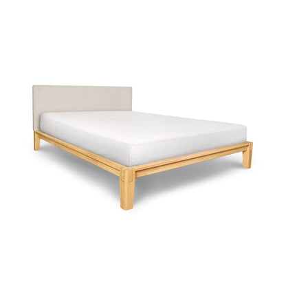 ReForm Creative Home Luna Tool Free Upholstered Double Bed - Beige Free Delivery USA & Canada