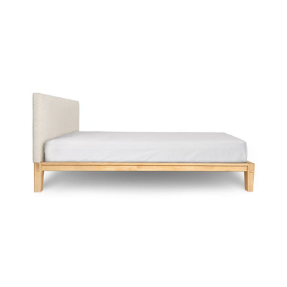 ReForm Creative Home Luna Tool Free Upholstered Double Bed - Beige Free Delivery USA & Canada