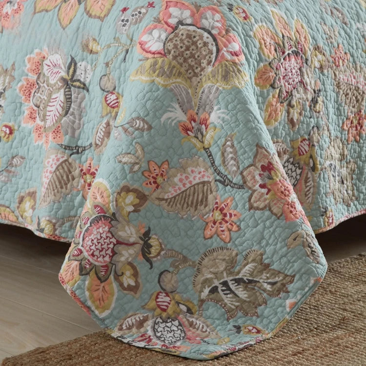 Ophelia 3 Pc Light Weight Quilted Comforter Set - Multiple Options