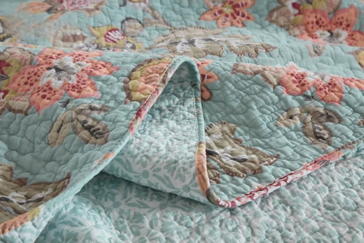 Ophelia 3 Pc Light Weight Quilted Comforter Set - Multiple Options