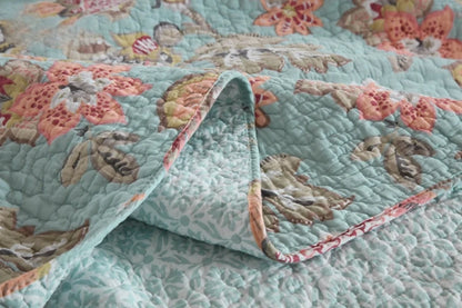 Ophelia 3 Pc Light Weight Quilted Comforter Set - Multiple Options