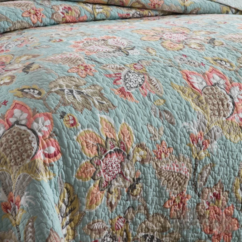 Ophelia 3 Pc Light Weight Quilted Comforter Set - Multiple Options