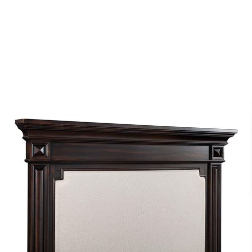 ReForm Creative Home-Westwood Upholstered Retro Vintage Wood Bed - Brown