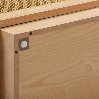 Marais 72" Natural Wood Storage Media Console/TV Stand - Multiple Color Options