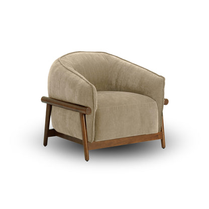 Brian Upcycled Chenille Luxury Accent Chair - Multiple Color Options