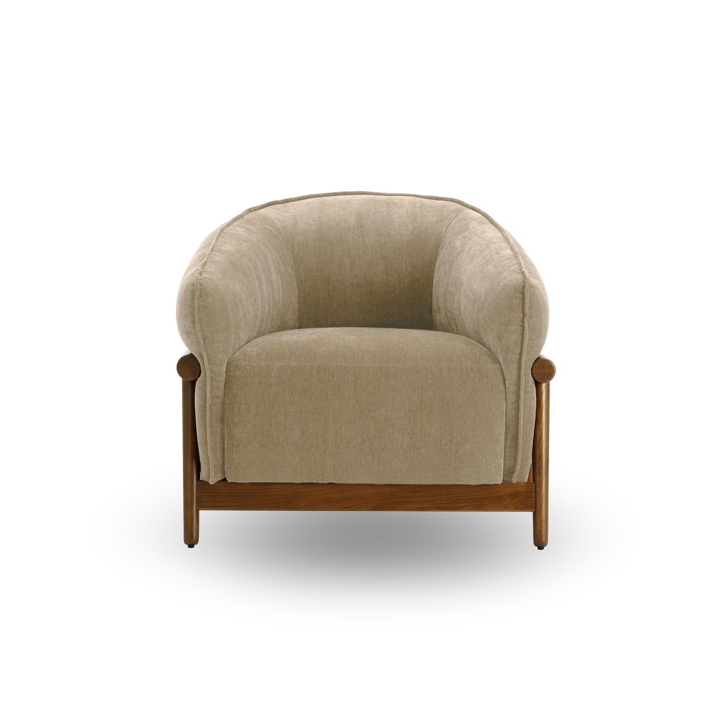 Brian Upcycled Chenille Luxury Accent Chair - Multiple Color Options