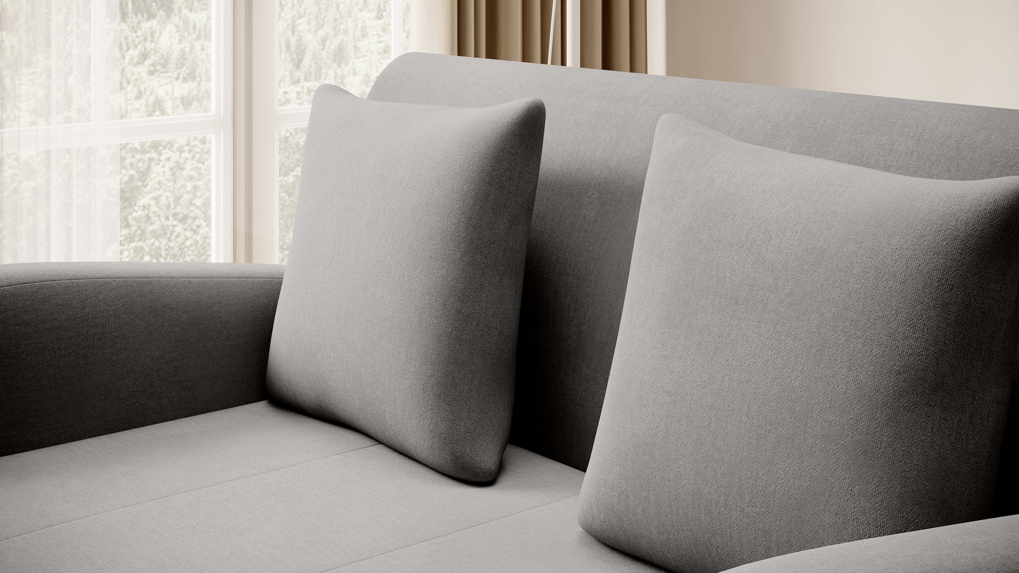 Ario Condo Style 2 Seater Storage Sleeper Sofa - Grey