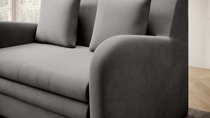 Ario Condo Style 2 Seater Storage Sleeper Sofa - Grey