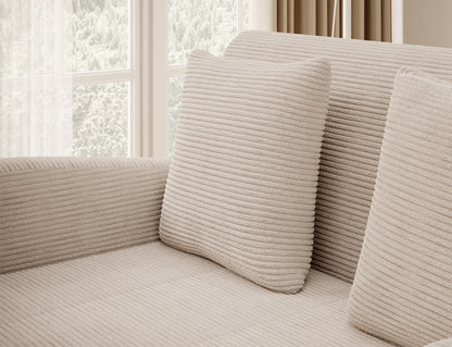 Ario Condo Style 2 Seater Storage Sleeper Sofa - Beige