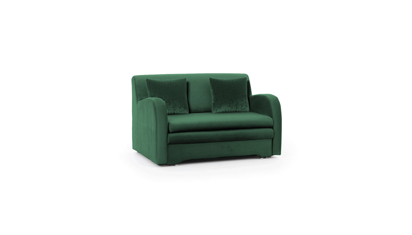 Ario Condo Style 2 Seater Storage Sleeper Sofa - Green
