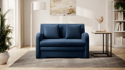 Ario Condo Style 2 Seater Storage Sleeper Sofa - Blue