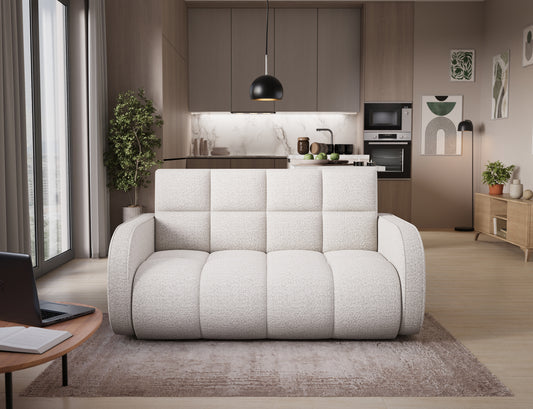 ReForm Creative Home Deverio 3 Seater Condo Size Storage Sleeper Sofa - White-Free Delivery-USA & CANADA