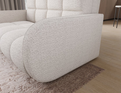 ReForm Creative Home Deverio 3 Seater Condo Size Storage Sleeper Sofa - White-Free Delivery-USA & CANADA