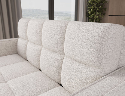 ReForm Creative Home Deverio 3 Seater Condo Size Storage Sleeper Sofa - White-Free Delivery-USA & CANADA