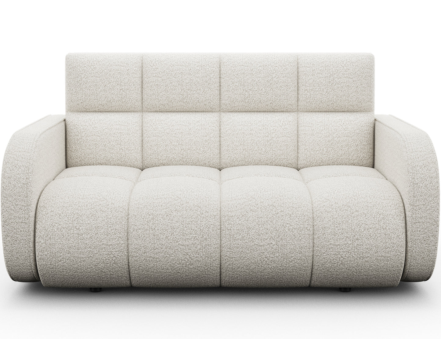 Deverio 3 Seater Condo Size Storage Sleeper Sofa - White