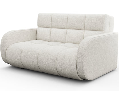 Deverio 3 Seater Condo Size Storage Sleeper Sofa - White