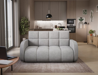 ReForm Creative Home Deverio 3 Seater Condo Size Storage Sleeper Sofa - Light Grey-Free Delivery-USA & CANADA