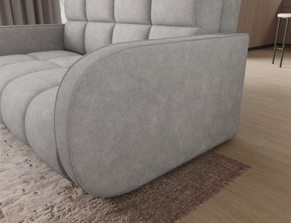 Deverio 3 Seater Condo Size Storage Sleeper Sofa - Light Grey