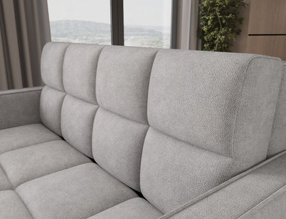 Deverio 3 Seater Condo Size Storage Sleeper Sofa - Light Grey