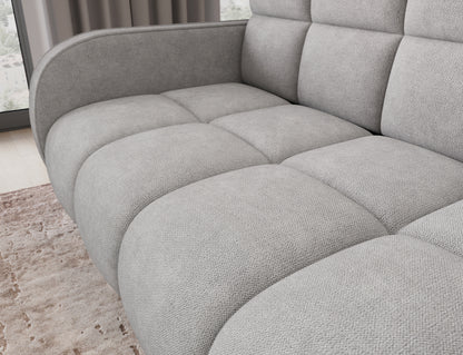 Deverio 3 Seater Condo Size Storage Sleeper Sofa - Light Grey