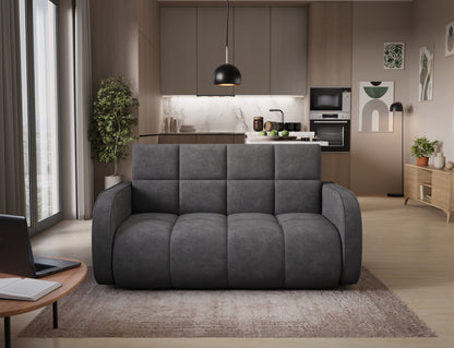 ReForm Creative Home Deverio 3 Seater Condo Size Storage Sleeper Sofa - Dark Grey-Free Delivery-USA & CANADA