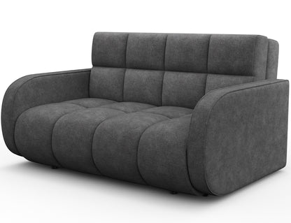Deverio 3 Seater Condo Size Storage Sleeper Sofa - Dark Grey