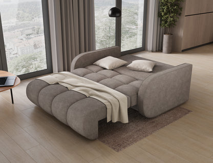 ReForm Creative Home Deverio 3 Seater Condo Size Storage Sleeper Sofa - Mocha Brown-Free Delivery-USA & CANADA