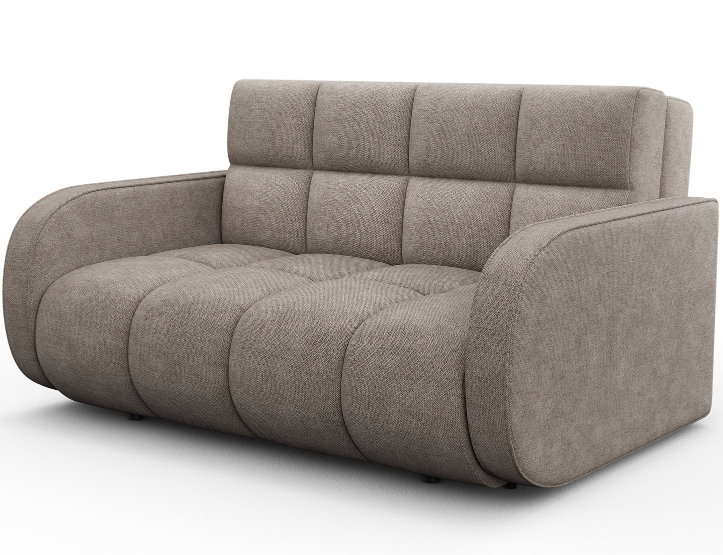 Deverio 3 Seater Condo Size Storage Sleeper Sofa - Mocha Brown