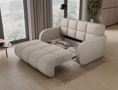 ReForm Creative Home Deverio 3 Seater Condo Size Storage Sleeper Sofa - Beige-Free Delivery-USA & CANADA
