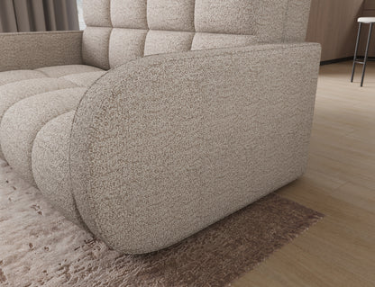 ReForm Creative Home Deverio 3 Seater Condo Size Storage Sleeper Sofa - Beige-Free Delivery-USA & CANADA